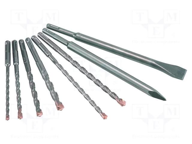 Drill set; for concrete; steel; F4 FORTE; 8pcs. ALPEN-MAYKESTAG ALP.500008100