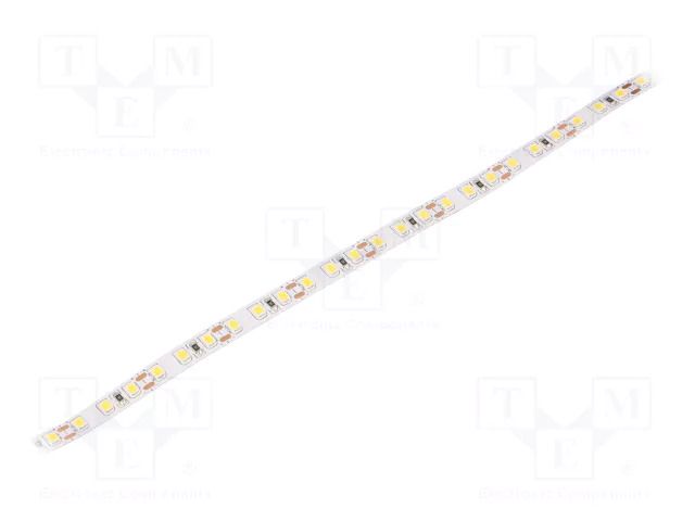 LED tape; white neutral; LED/m: 120; 8mm; IP20; 120°; 9.6W/m; 12VDC FOSE SCA-120-NW