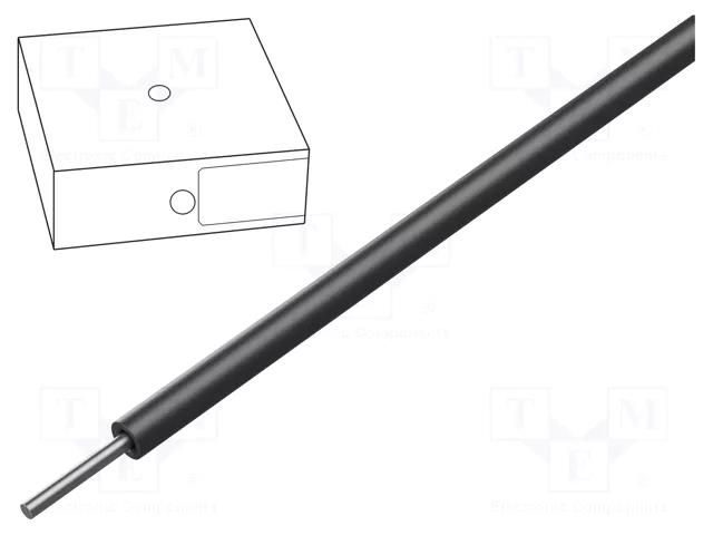 Wire; SiD; 1x1mm2; wire; Cu; silicone; black; -60÷180°C; 300V,500V HELUKABEL SID1.00-BK
