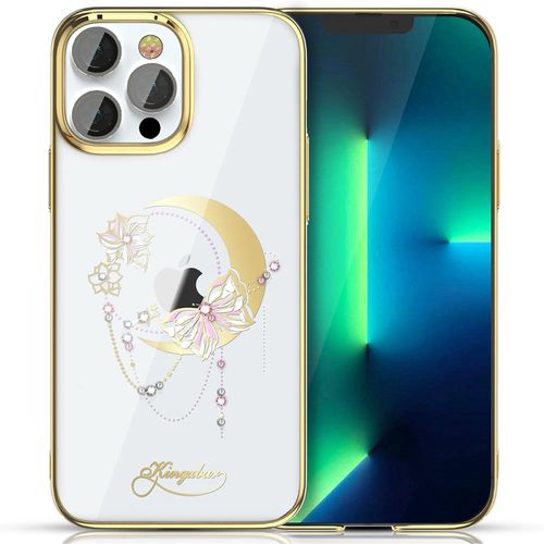 Kingxbar Moon Series luxury case with Swarovski crystals for iPhone 13 Pro gold (Butterfly), Kingxbar 6959003552594 6959003552594