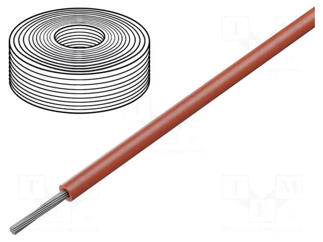 Wire; SiF; 1x1.5mm2; stranded; Cu; LSZH,silicone; red; -60÷180°C HELUKABEL SIF1.50-R