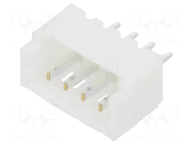 Connector: wire-board; socket; male; PIN: 4; 1A; 125V; vertical; THT ADAM TECH 125SHB04TS