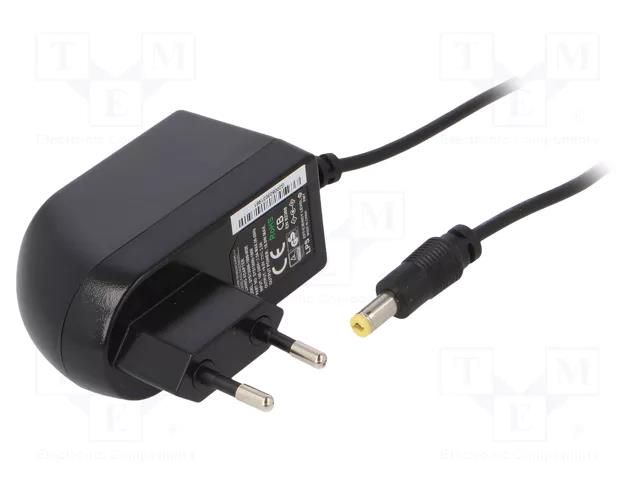 Power supply: switching; mains,plug-in; 9VDC; 2A; 18W; Out: 5,5/2,1 SUNNY SYS1308N-1809-W2E