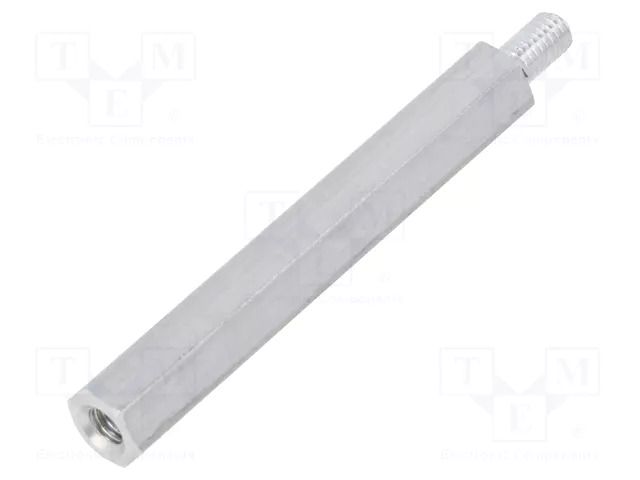 Screwed spacer sleeve; 50mm; Int.thread: M4; Ext.thread: M4 DREMEC TFM-M4X50/DR236