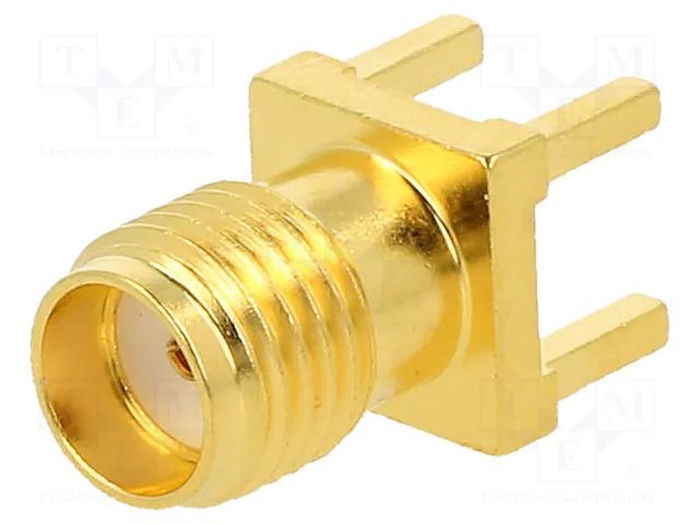 Connector: SMA; plug; female; straight; 50Ω; SMT; for cable; PTFE AMPHENOL RF 132134-15