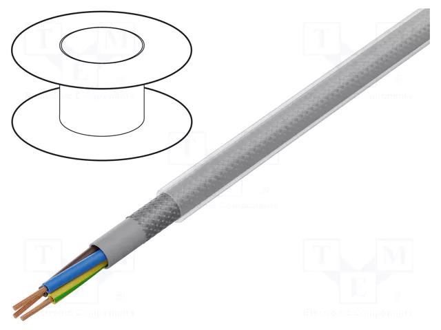 Wire; ÖLFLEX® CLASSIC 100 CY; 3G1mm2; PVC; transparent,grey LAPP CL100CY-3G1