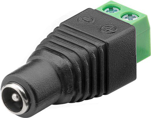 Terminal Block 2-pin > DC female (5.50 x 2.10 mm) - with screw fixing 76743