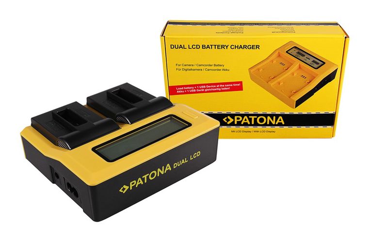 PATONA Dual LCD USB Charger f. GoPro Hero 8 AHDBT-801 Hero 7 AHDBT-701 Hero 6 Hero 5 AHDBT-501, PATONA 7679 4055655189866