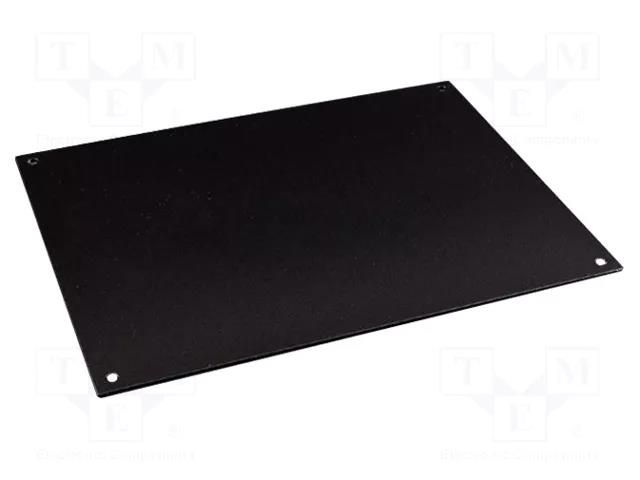 Rear panel; aluminium; HWCHAS; 2mm; Panel colour: black HAMMOND HM-HW1710BKPL