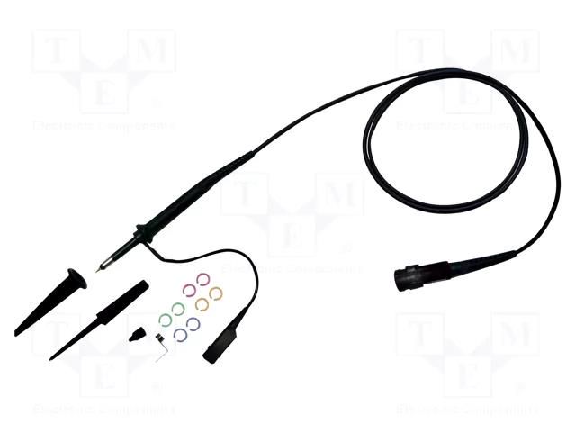 Probe: for oscilloscope; passive; 200MHz; 10: 1; 600V; BNC plug GW INSTEK GTP-200B-4