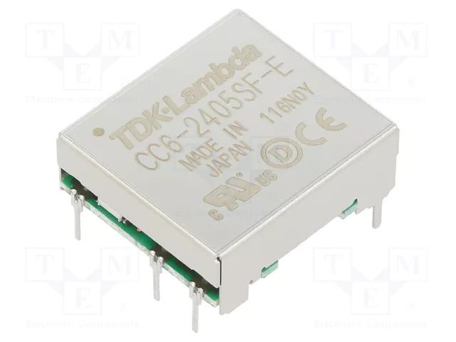 Converter: DC/DC; 6W; Uin: 24VDC; Uout: 5VDC; Iout: 1.2A; DIP7; THT TDK-LAMBDA CC6-2405SF-E