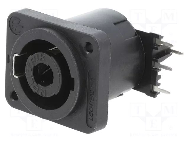 connector SPEAKON PANEL 4POLE H BLACK NEUTRIK NTR-NL4MD-H-3