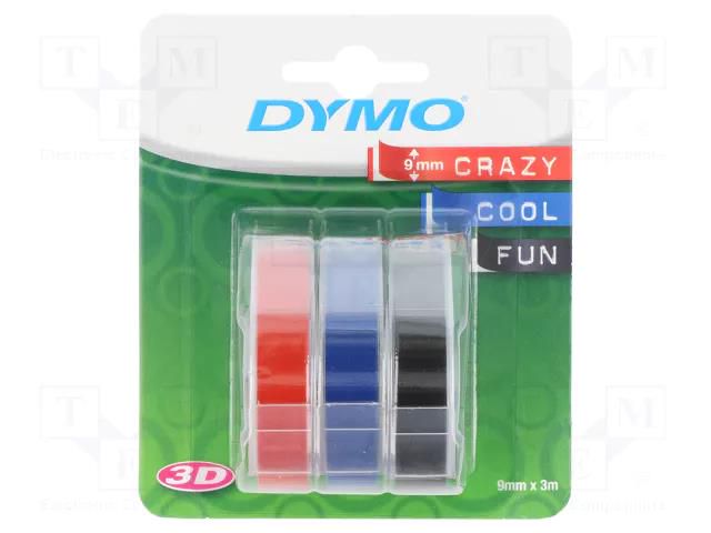 Tape; 9mm; black, red, blue DYMO DYMO.S0847750