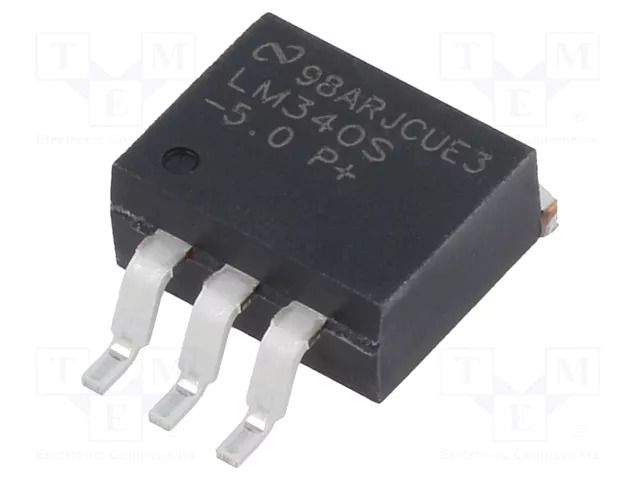 IC: voltage regulator; linear,fixed; 5V; 1.5A; TO263; SMD; tube TEXAS INSTRUMENTS LM340S-5.0/NOPB