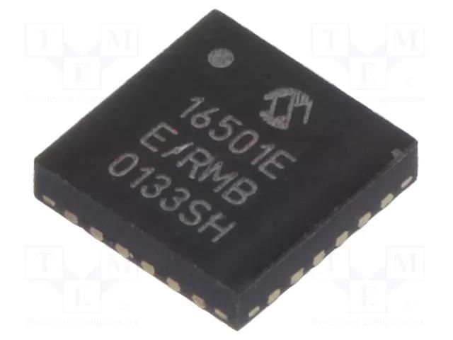 PMIC; LDO,DC/DC converter; Uin: 2.7÷5.5VDC; 0.3÷1A; VQFN24; SMD MICROCHIP TECHNOLOGY MCP16501TE-E/RMB