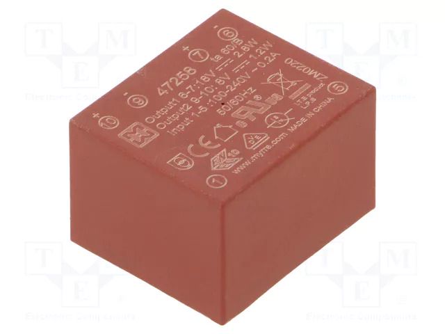 Converter: AC/DC; 4W; Uin: 85÷265VAC,120÷370VDC; Uout: 18VDC; 72% MYRRA MYRRA-47258