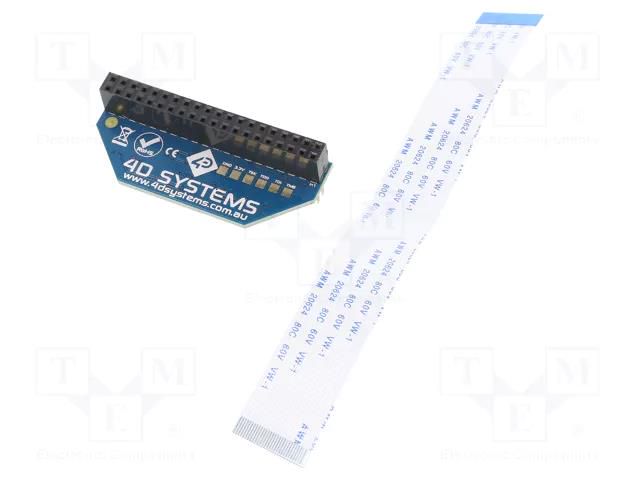 Adapter; PIN: 30; FFC/FPC,pin strips 4D Systems GEN4-4DPI-SADAPTOR