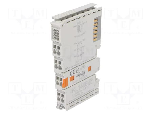 Industrial module: digital input; -25÷60°C; IP20; 24VDC; IN: 8 Beckhoff Automation KL1408