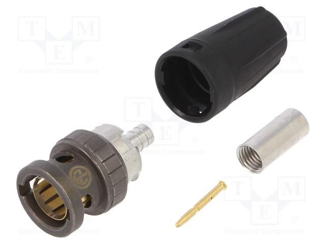 connector REAR-TWIST UHD BNC CABLE CONNECTOR NEUTRIK NTR-NBNC75BFG7X-D