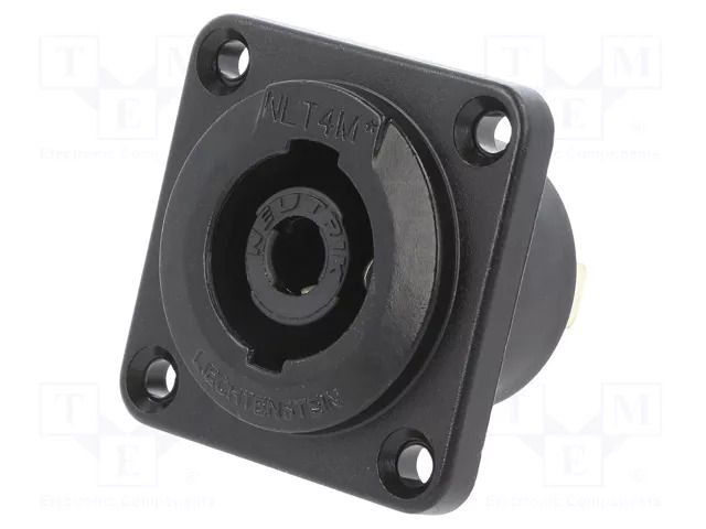 connector SPEAKON TX-PANEL 4POLE MALE B NEUTRIK NTR-NLT4MP-BAG
