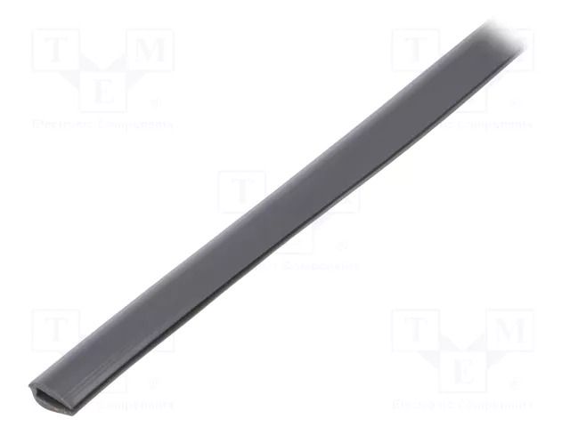 Hole and edge shield; PVC; L: 10m; grey; H: 9mm; W: 5mm; -30÷70°C KURANT EP-1.5/GY