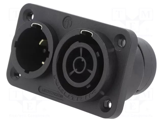 Connector: circular; socket; male,female; PIN: 3; 16A; 250VAC NEUTRIK NTR-NAC3PX-TOP