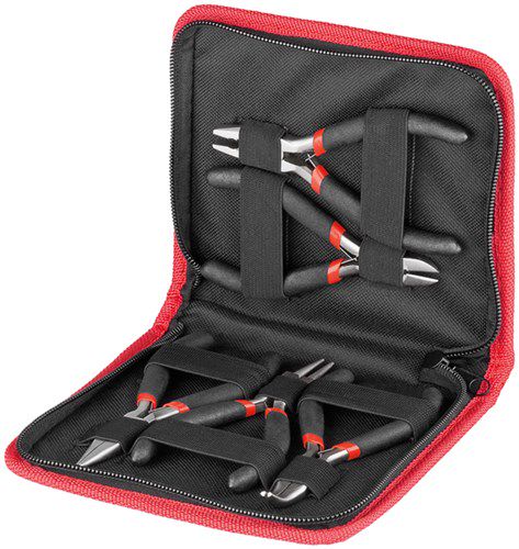 5-Piece Pliers Set - ideal for electronics and precision mechanics 77115