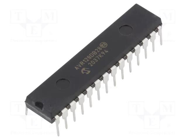 IC: AVR microcontroller; DIP28; 1.8÷5.5VDC; Cmp: 3; AVR128; AVR-DA MICROCHIP TECHNOLOGY AVR128DB28-I/SP