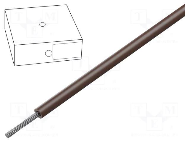 Wire; ÖLFLEX® WIRE MS1; stranded; Cu; 0.5mm2; 22AWG; PVC; brown LAPP UL-CSA-HAR-22BR