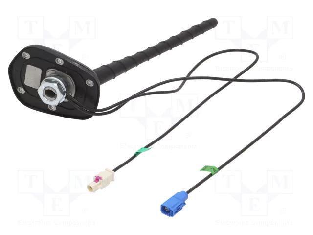 Antenna; car top; 0.2m; AM,FM,GPS; with amplifier; 0.45m 4CARMEDIA ANT.60