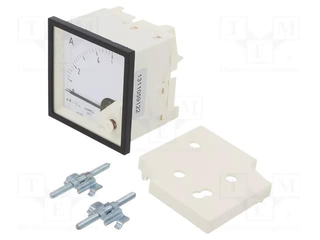 Ammeter; on panel; I AC: 0÷5A; True RMS; Class: 1.5; 40÷72Hz; 600V LUMEL EA17N-E20500000000