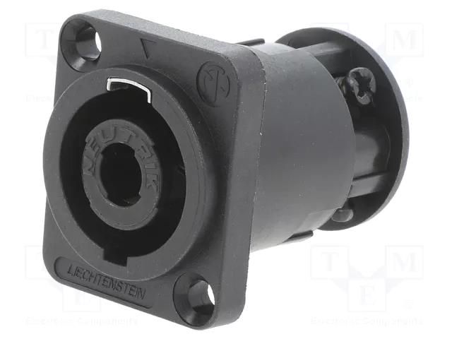 connector SPEAKON PANEL 4POLE ST NEUTRIK NTR-NL4MP-ST