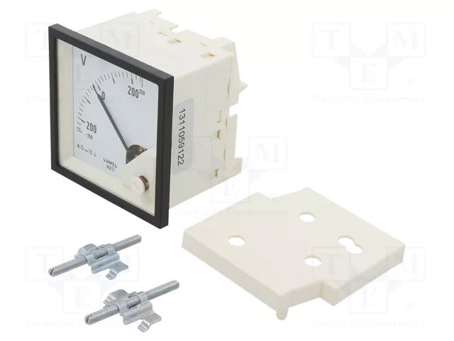 Voltmeter; on panel; VDC: -250÷250V; Class: 1.5; Umax: 600V; 72x72mm LUMEL MA17N-B61300000000