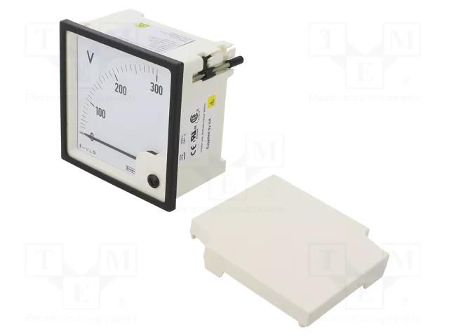 Voltmeter; on panel; VAC: 0÷300V; Class: 1.5; True RMS; 50÷60Hz CROMPTON - TE CONNECTIVITY E244-02V-G-02