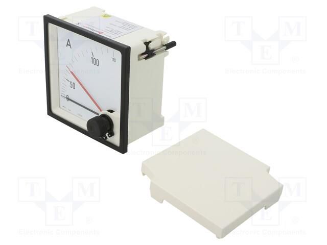 Ammeter; on panel; I AC: 0÷100A,120A; True RMS; Class: 3; 50÷60Hz CROMPTON - TE CONNECTIVITY E244-16A-G-27