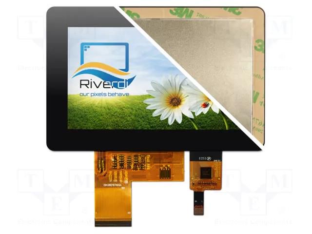 Display: TFT; 4.3"; 480x272; Illumin: LED; Dim: 120.38x79.2x4.8mm Riverdi SM-RVT43ULTNWC00