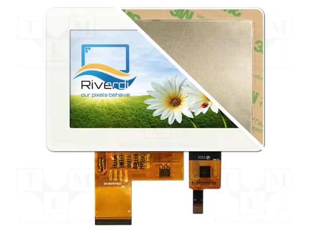 Display: TFT; 4.3"; 480x272; Illumin: LED; Dim: 120.38x79.2x4.8mm Riverdi SM-RVT43ULTNWC03