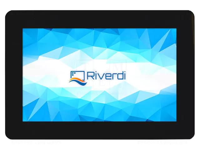 Display: TFT; 5"; 800x480; Illumin: LED; Dim: 136x92.8mm; black; EVE2 Riverdi SM-RVT50UQFNWC02