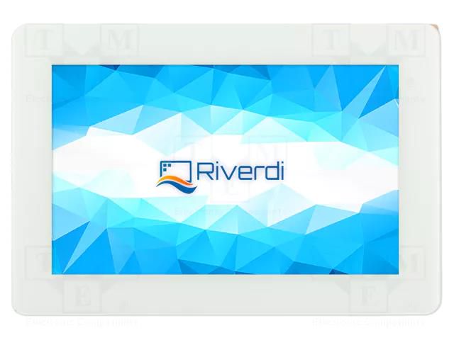 Display: TFT; 5"; 800x480; Illumin: LED; Dim: 136x92.8mm; white; EVE2 Riverdi SM-RVT50UQFNWC05