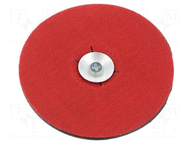 Backing pad; Ø: 125mm; Mounting: rod 6mm; for abrasive discs PROLINE PRE-27035