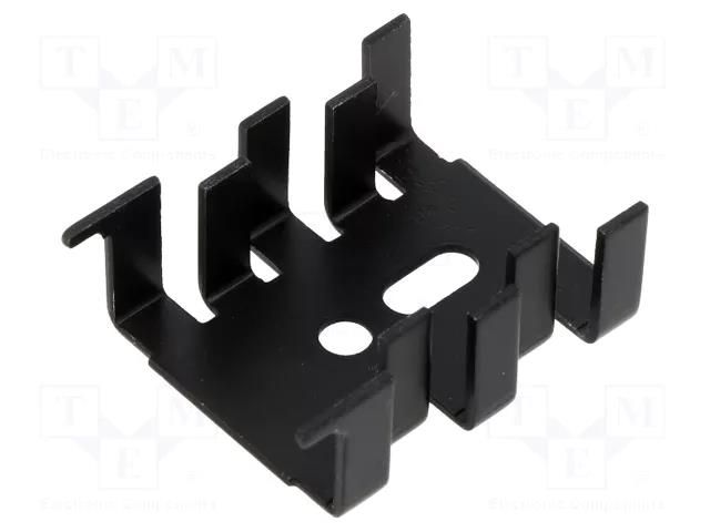 Heatsink: moulded; U; SOT32,TO126,TO220; black; L: 12.7mm; W: 25.4mm ALUTRONIC FI351/30/SE