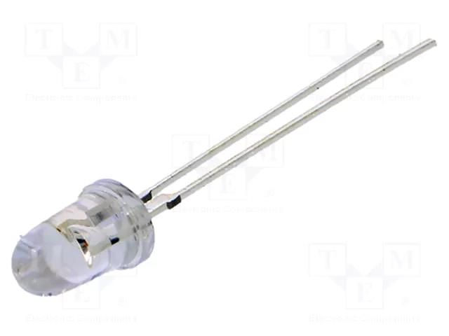 LED; amber; 5mm; 100000÷120000mcd; 8°; Front: convex; 2.3÷2.8VDC OPTOSUPPLY OS6YKA5201P