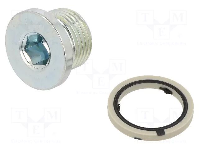Protection cap; zinc plated steel; Thread: G 3/8"; 12.5Nm FESTO B-3/8
