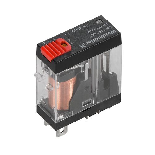 DRI 314524LT, Relay, 24 V AC, 1CO, AgSnO, 10 A, LED, Flat blade connections (4.7 mm x 0.5 mm), LED+TEST, Weidmuller 7760056318 6944169740237