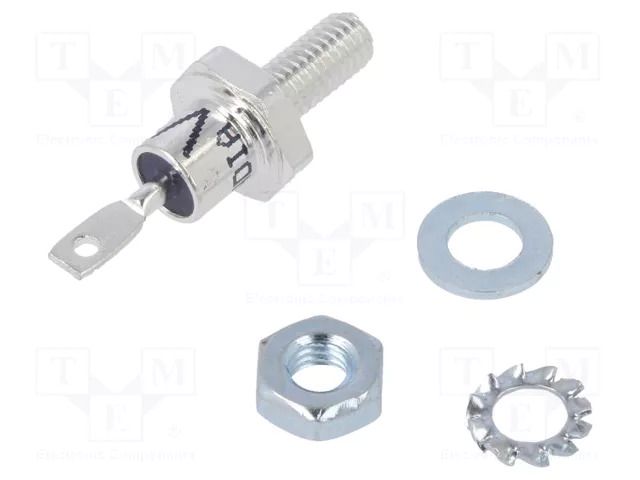 Diode: rectifying; 1.2kV; 25A; cathode to stud; DO203AA,DO4; 1.3V VISHAY VS-25F120