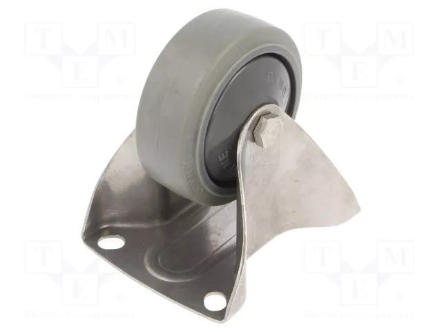 Transport wheel; Ø: 80mm; W: 32mm; H: 105mm; rigid; 90kg; WTE RADER TPX-WTE-80K1