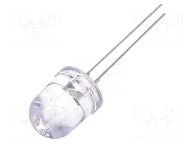 CRLED; white cold; 10mm; 12000mcd; 30°; Front: convex; 5.5÷20VDC OPTOSUPPLY OSW5DKA131A-CR14