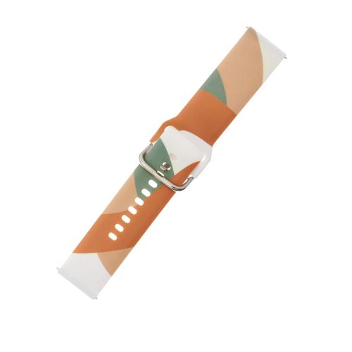 Strap Moro for Samsung Galaxy Watch 40 / 41 / 42 / 43 / 44 mm silicone bracelet watch band - pattern 3, Hurtel 9145576237267 9145576237267