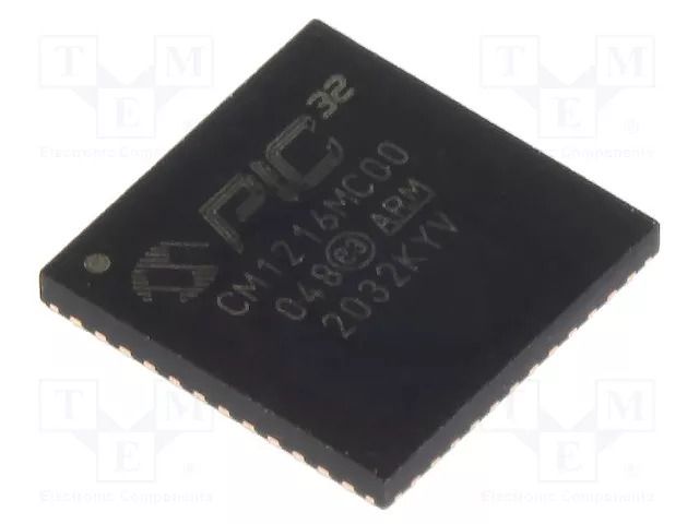 IC: PIC microcontroller; 128kB; 48MHz; 2.7÷5.5VDC; SMD; VQFN48 MICROCHIP TECHNOLOGY 32CM1216MC00048IU5