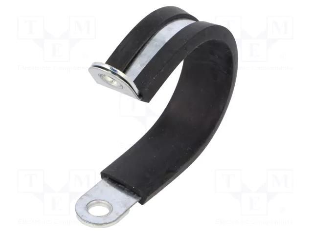 Fixing clamp; ØBundle : 16mm; W: 17mm; steel; Cover material: EPDM PMA I-SGB-16